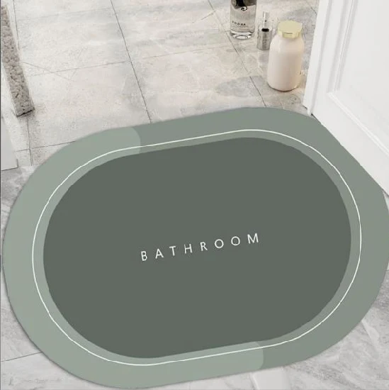 Инновационный быстросохнущий противоскользящий коврик для ванной комнаты, коврик для пола, мягкий диатомитовый абсорбирующий коврик для душа, раковины, ванной, коврик для ванной